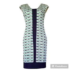 EUC SIZE 6 MAGGY LONDON MIDI SLEEVELESS DRESS